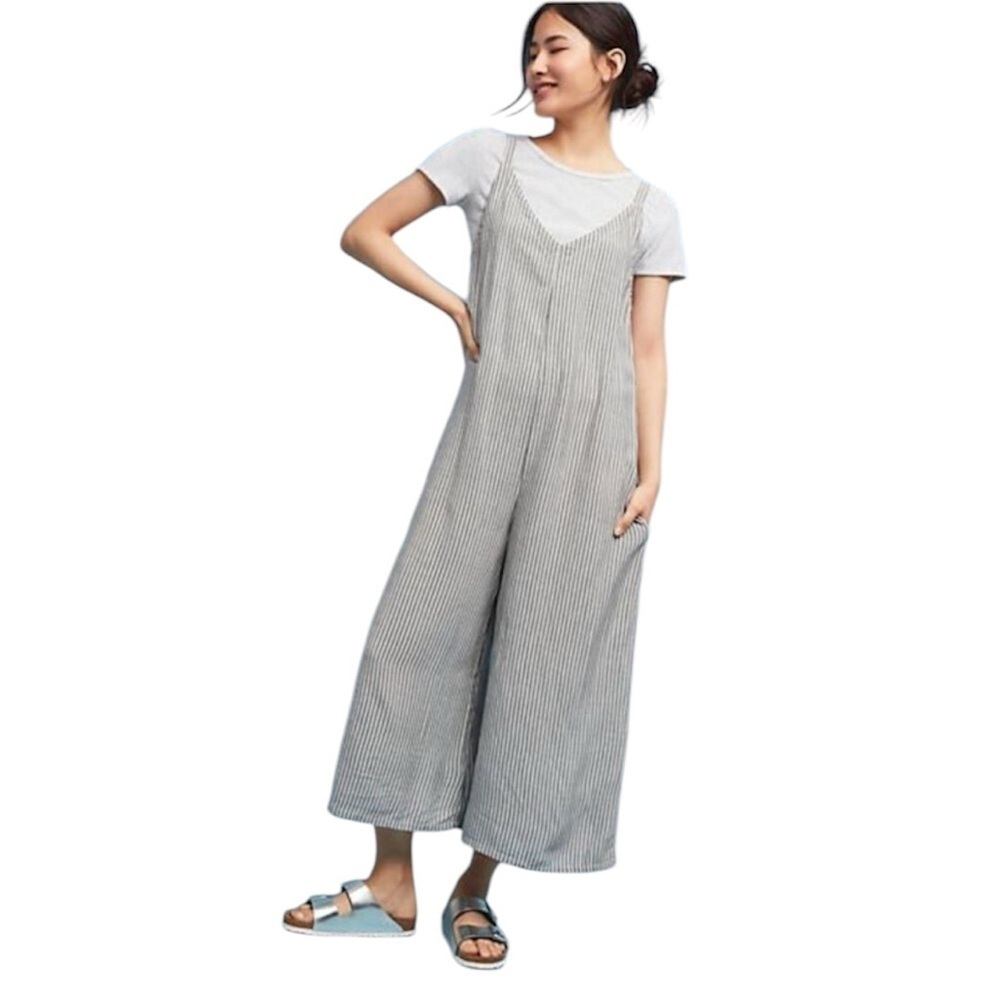 LACAUSA Striped Santi Jumpsuit